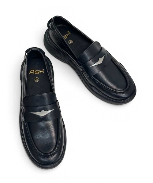 ASH(アッシュ)の「アッシュ【NOLITA】ローファースニーカー 軽量 コインローファー オールブラック 4.5cmヒール(ローファー・レディース・ブラック・35/39/38/40/37/36)」の12枚目の写真