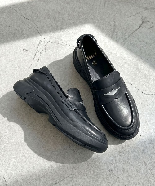 ASH(アッシュ)の「アッシュ【NOLITA】ローファースニーカー 軽量 コインローファー オールブラック 4.5cmヒール(ローファー・レディース・ブラック・35/39/38/40/37/36)」の7枚目の写真