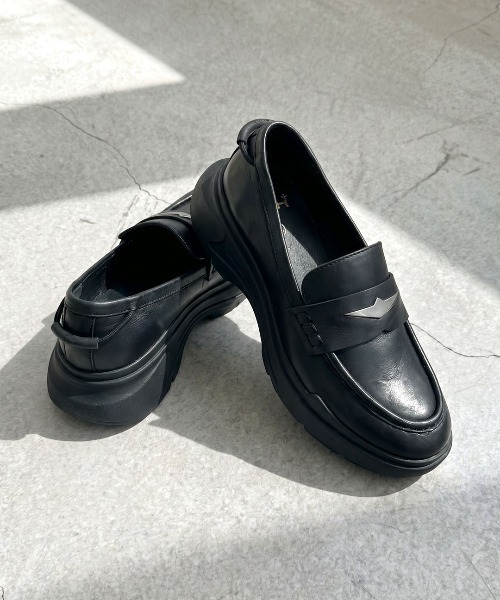 ASH(アッシュ)の「アッシュ【NOLITA】ローファースニーカー 軽量 コインローファー オールブラック 4.5cmヒール(ローファー・レディース・ブラック・35/39/38/40/37/36)」の6枚目の写真