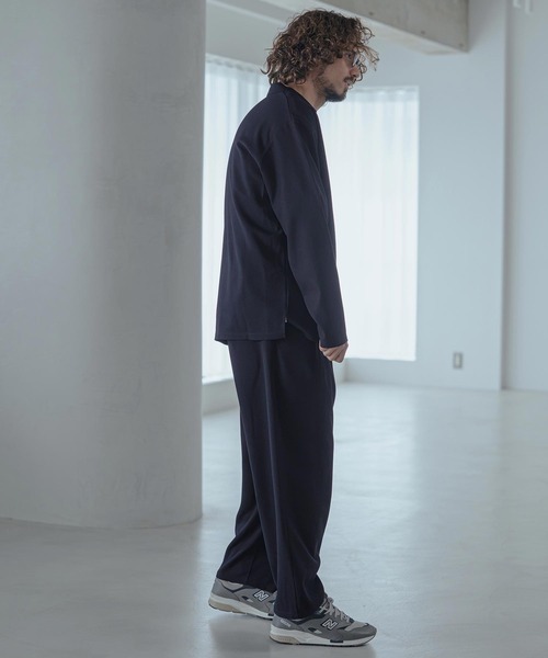 Magine(マージン)の「mp15249-Pique Jersey Two-Tuck Wide Straight Easy Pants ワイドストレートイージーパンツ(MGN-263-030)(その他パンツ・メンズ・ブラック/ネイビー/チャコール・44/46/48)」の15枚目の写真
