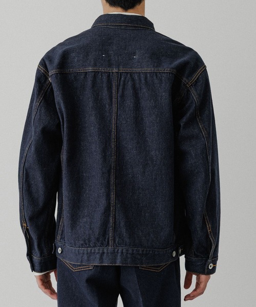 ADAM ET ROPE'(アダムエロペ)の「13oz デニムトラッカーズジャケット / ADAM ET ROPE' JEANS(デニムジャケット・メンズ・ブラック系その他/ネイビー・L/M/S)」の6枚目の写真