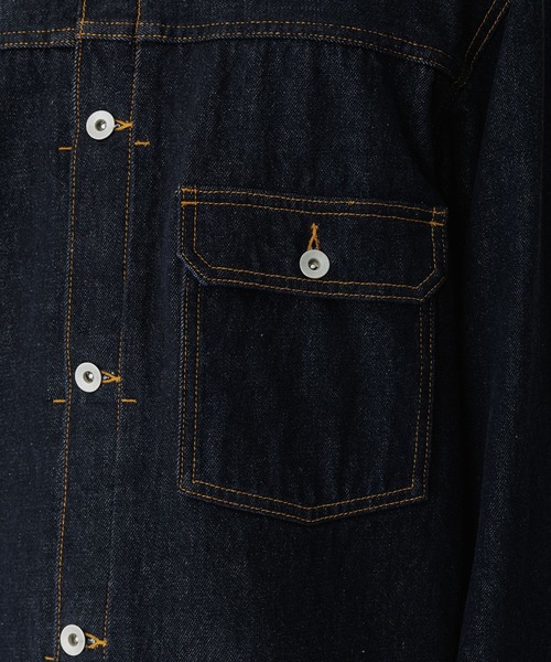 ADAM ET ROPE'(アダムエロペ)の「13oz デニムトラッカーズジャケット / ADAM ET ROPE' JEANS(デニムジャケット・メンズ・ブラック系その他/ネイビー・L/M/S)」の8枚目の写真