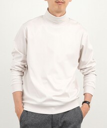 《ビジカジ対応》シルケットスムース タートルネック ドレスロンT 26AW