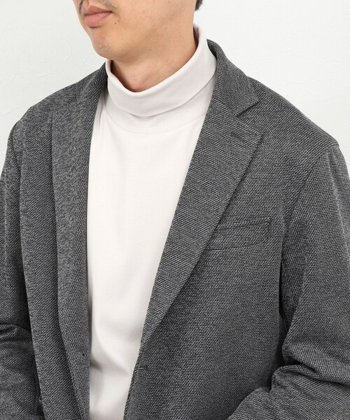 NOLLEY’S（ノーリーズ）の「《ビジカジ対応》シルケットスムース タートルネック ドレスロンT 26AW（Tシャツ/カットソー・メンズ・ホワイト/ライトベージュ/グレー/ダークパープル・S/XL/L/M）」の15枚目の写真