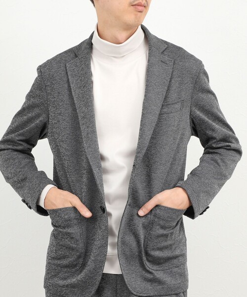 NOLLEY’S（ノーリーズ）の「《ビジカジ対応》シルケットスムース タートルネック ドレスロンT 26AW（Tシャツ/カットソー・メンズ・ホワイト/ライトベージュ/グレー/ダークパープル・S/XL/L/M）」の13枚目の写真