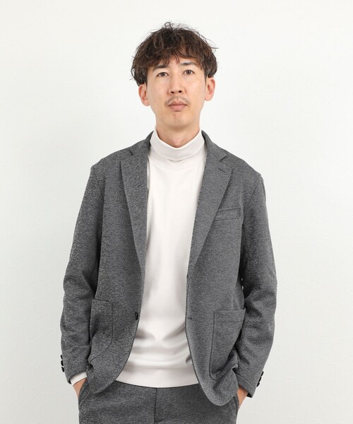 NOLLEY’S（ノーリーズ）の「《ビジカジ対応》シルケットスムース タートルネック ドレスロンT 26AW（Tシャツ/カットソー・メンズ・ホワイト/ライトベージュ/グレー/ダークパープル・S/XL/L/M）」の11枚目の写真