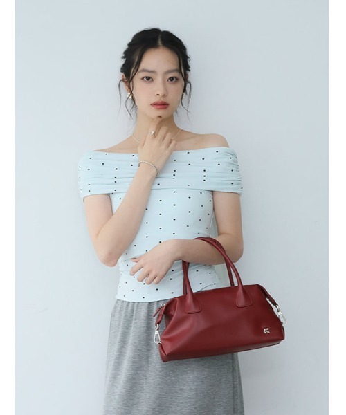 fifth(フィフス)の「ニュアンスギャザードット2wayカットソー(Tシャツ/カットソー・レディース・ホワイト/ブルー/ブラック・M)」の9枚目の写真