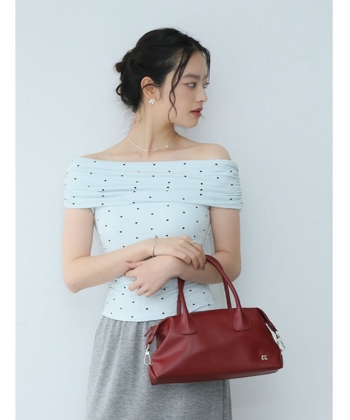 fifth(フィフス)の「ニュアンスギャザードット2wayカットソー(Tシャツ/カットソー・レディース・ホワイト/ブルー/ブラック・M)」の10枚目の写真