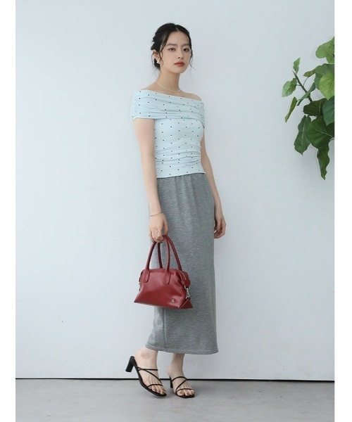 fifth(フィフス)の「ニュアンスギャザードット2wayカットソー(Tシャツ/カットソー・レディース・ホワイト/ブルー/ブラック・M)」の12枚目の写真