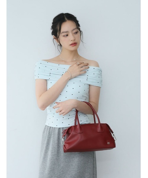 fifth(フィフス)の「ニュアンスギャザードット2wayカットソー(Tシャツ/カットソー・レディース・ホワイト/ブルー/ブラック・M)」の8枚目の写真