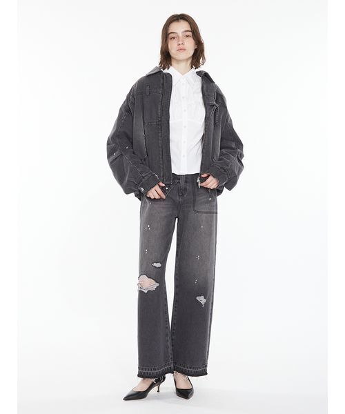 SORIN（ソリン　）の「Ribbon Charm Denim Jacket / リボンチェーンデニムジャケット（デニムジャケット・レディース・ブラック/マルチ・36/38）」の6枚目の写真