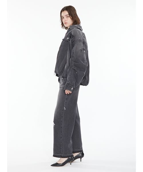 SORIN（ソリン　）の「Ribbon Charm Denim Jacket / リボンチェーンデニムジャケット（デニムジャケット・レディース・ブラック/マルチ・36/38）」の9枚目の写真