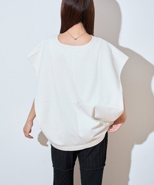 etsinta(エシンタ)の「【etsinta】カレッジレイヤードノースリtee(Tシャツ/カットソー・レディース・ライトグレー/オフホワイト・ONE SIZE)」の5枚目の写真