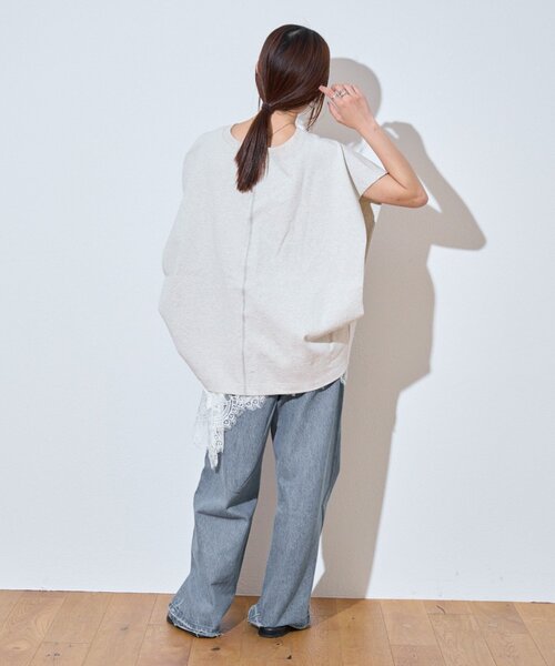 etsinta(エシンタ)の「【etsinta】カレッジレイヤードノースリtee(Tシャツ/カットソー・レディース・ライトグレー/オフホワイト・ONE SIZE)」の18枚目の写真