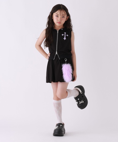 repipi armario(レピピ アルマリオ)の「【10C REPIPI】カットバルーンスカート(スカート・キッズ・グレー系その他/ブラック系その他/ブルー系その他・130cm/120cm/140)」の4枚目の写真