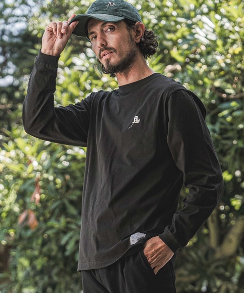 wjk reluxe(ダブルジェーケーリラックス)の「mlt5794- Heart Embroidered Long Sleeve T Shirt ロングスリーブTシャツ(WR26W-31)(Tシャツ/カットソー・メンズ・ホワイト/インディゴブルー/ブラック・XL/L/M/S)」の2枚目の写真