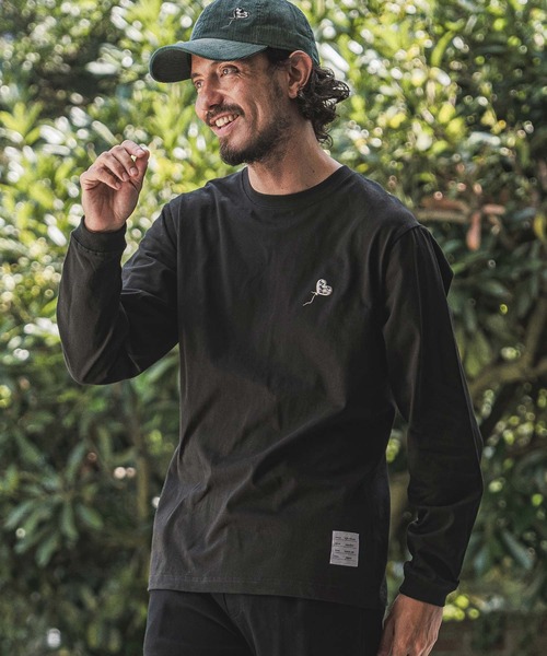 wjk reluxe(ダブルジェーケーリラックス)の「mlt5794- Heart Embroidered Long Sleeve T Shirt ロングスリーブTシャツ(WR26W-31)(Tシャツ/カットソー・メンズ・ホワイト/インディゴブルー/ブラック・XL/L/M/S)」の12枚目の写真