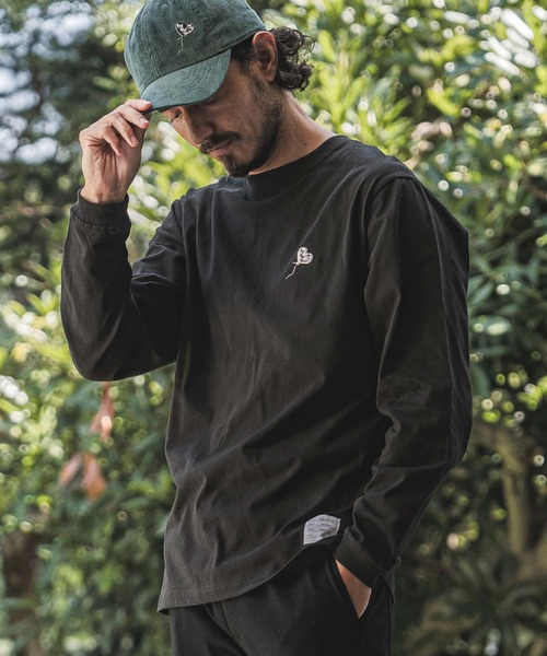 wjk reluxe(ダブルジェーケーリラックス)の「mlt5794- Heart Embroidered Long Sleeve T Shirt ロングスリーブTシャツ(WR26W-31)(Tシャツ/カットソー・メンズ・ホワイト/インディゴブルー/ブラック・XL/L/M/S)」の13枚目の写真