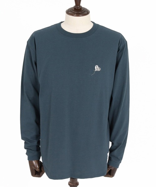 wjk reluxe(ダブルジェーケーリラックス)の「mlt5794- Heart Embroidered Long Sleeve T Shirt ロングスリーブTシャツ(WR26W-31)(Tシャツ/カットソー・メンズ・ホワイト/インディゴブルー/ブラック・XL/L/M/S)」の18枚目の写真