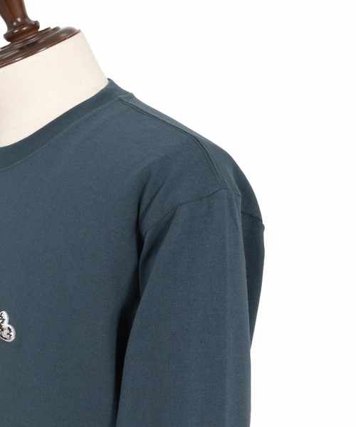wjk reluxe(ダブルジェーケーリラックス)の「mlt5794- Heart Embroidered Long Sleeve T Shirt ロングスリーブTシャツ(WR26W-31)(Tシャツ/カットソー・メンズ・ホワイト/インディゴブルー/ブラック・XL/L/M/S)」の21枚目の写真