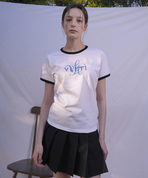 Logo Artwork Ringer T-shirt (white)