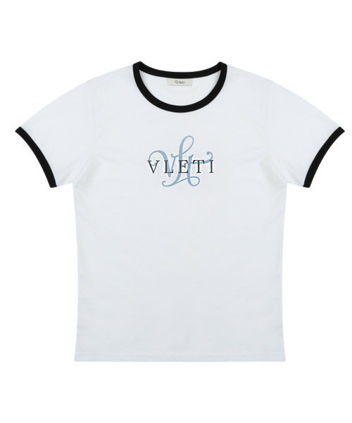 VLETI(ブレッティ)の「Logo Artwork Ringer T-shirt (white)(Tシャツ/カットソー・レディース・ホワイト・FREE)」の2枚目の写真