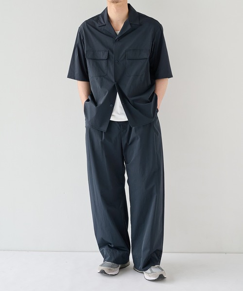 PUBLIC TOKYO(パブリックトウキョウ)の「アポロックCPOオープンカラーシャツ /ストレッチ/ナイロン/接触冷感/UVカット/吸水速乾/防シワ/夏服(シャツ/ブラウス・メンズ・ダークブラウン/ブラック/ダークネイビー・2/1)」の20枚目の写真