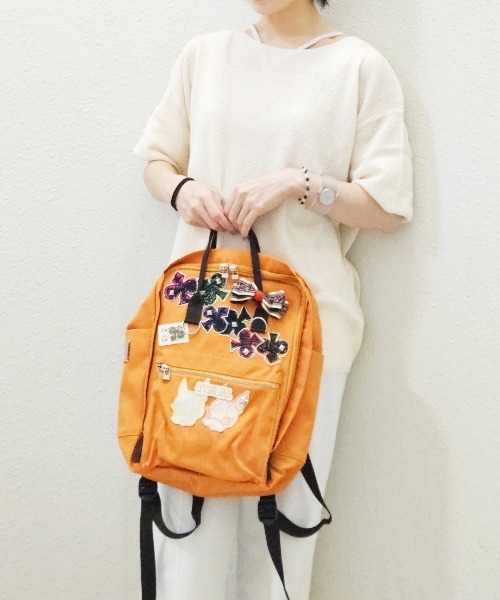 CRYSTAL BALL（クリスタルボール）の「【1点物】Atelier made Bag（バックパック/リュック・レディース・イエロー・FREE）」の4枚目の写真