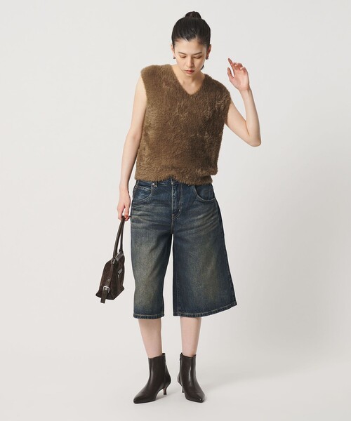 BEAUTY&YOUTH UNITED ARROWS(ビューティーアンドユースユナイテッドアローズ)の「2WAY シャギーニットベスト(ベスト・レディース・ブラウン系/ライトグレー/オフホワイト・FREE)」の8枚目の写真