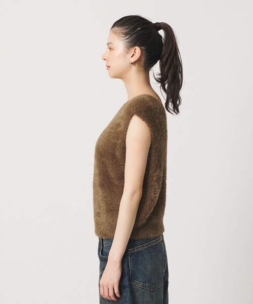 BEAUTY&YOUTH UNITED ARROWS(ビューティーアンドユースユナイテッドアローズ)の「2WAY シャギーニットベスト(ベスト・レディース・ブラウン系/ライトグレー/オフホワイト・FREE)」の16枚目の写真