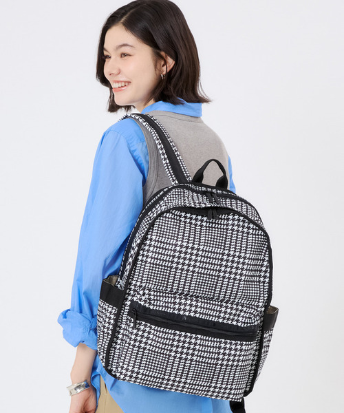 LeSportsac(レスポートサック)の「ROUTE BACKPACK シティハウンドトゥース(バックパック/リュック・レディース・ブラック・FREE)」の1枚目の写真
