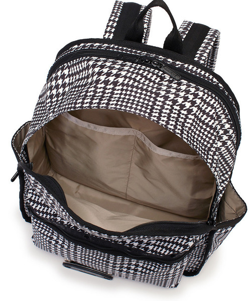 LeSportsac(レスポートサック)の「ROUTE BACKPACK シティハウンドトゥース(バックパック/リュック・レディース・ブラック・FREE)」の8枚目の写真