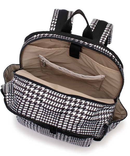 LeSportsac(レスポートサック)の「ROUTE BACKPACK シティハウンドトゥース(バックパック/リュック・レディース・ブラック・FREE)」の9枚目の写真