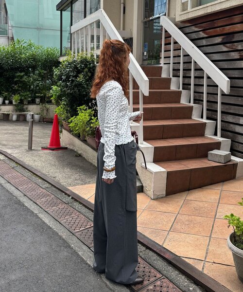 CIAOPANIC（チャオパニック）の「ホースプリント花柄ロンTee（Tシャツ/カットソー・レディース・ピンク/ブルー/ミント・ONE SIZE）」の11枚目の写真