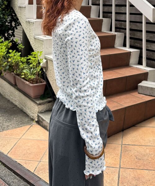 CIAOPANIC（チャオパニック）の「ホースプリント花柄ロンTee（Tシャツ/カットソー・レディース・ピンク/ブルー/ミント・ONE SIZE）」の14枚目の写真