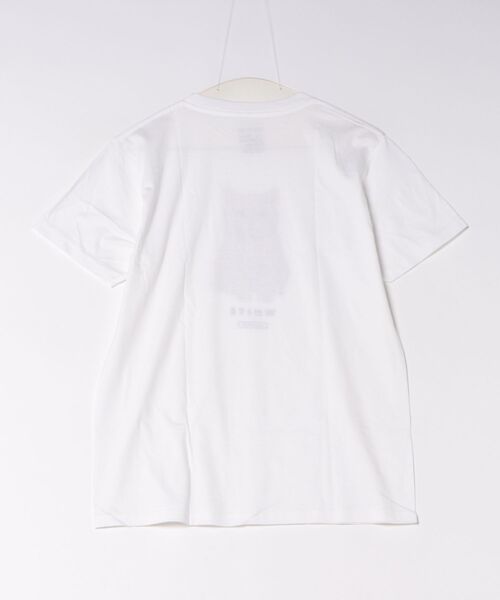 Moftique(モフティック)の「Moftique(モフティック) エントリーモデル 半袖Tシャツ アニマル 白猫 キャット ペット インクジェットプリント 褪せ感 4.0オンス 薄手 トップス カットソー 夏 カジュアル メンズ レディース ユニセックス(Tシャツ/カットソー・メンズ・ホワイト・L/M/XL)」の2枚目の写真