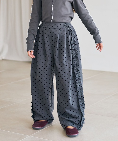 Piet(ピエット)の「ドット バルーンパンツ(その他パンツ・キッズ・ブラウン/グレー・100/110/130/120)」の2枚目の写真