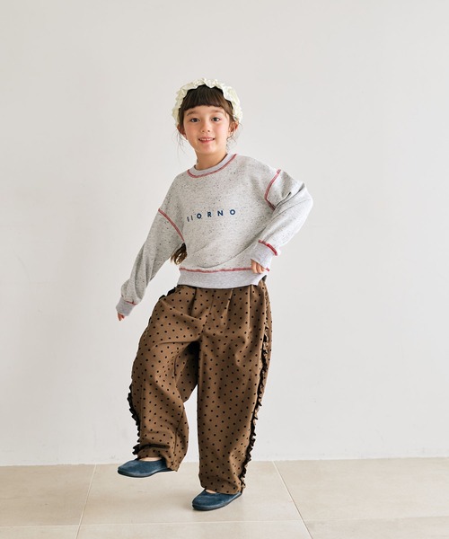 Piet(ピエット)の「ドット バルーンパンツ(その他パンツ・キッズ・ブラウン/グレー・100/110/130/120)」の9枚目の写真
