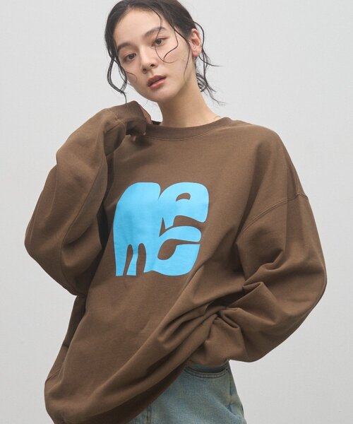 CIAOPANIC TYPY(チャオパニックティピー)の「【ZOZO限定】【UNISEX】ニュアンスロゴスウェット(スウェット・レディース・チャコールグレー/ネイビー/ブラウン/グレー・MEDIUM/LARGE)」の4枚目の写真
