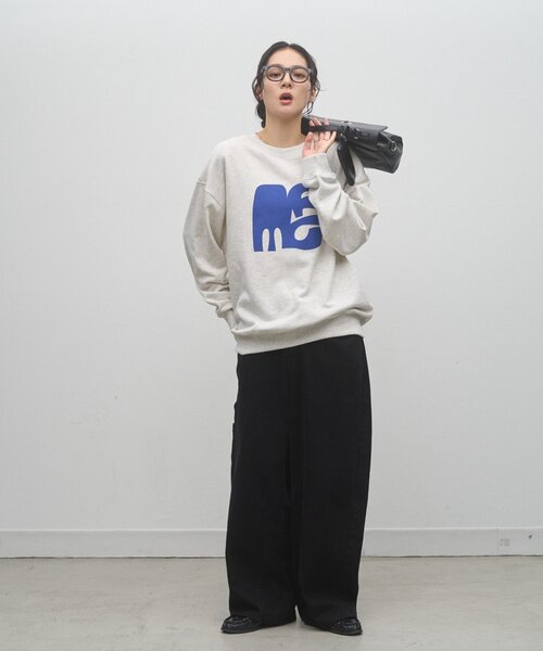 CIAOPANIC TYPY(チャオパニックティピー)の「【ZOZO限定】【UNISEX】ニュアンスロゴスウェット(スウェット・レディース・チャコールグレー/ネイビー/ブラウン/グレー・MEDIUM/LARGE)」の12枚目の写真