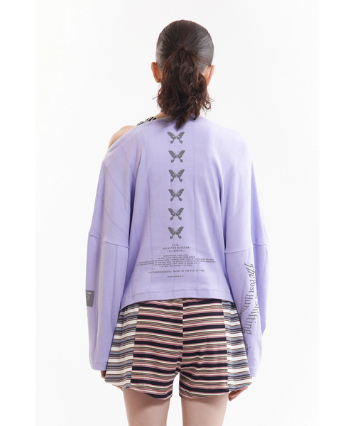 P.A.M.(パム)の「【P.A.M/パム】 XEROX POINTELLE OFF SHOULDER TOP(Tシャツ/カットソー・レディース・ラベンダー・SMALL)」の3枚目の写真