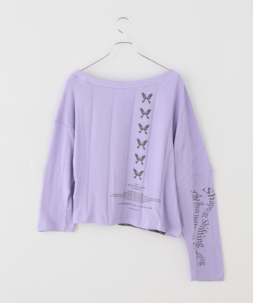 P.A.M.(パム)の「【P.A.M/パム】 XEROX POINTELLE OFF SHOULDER TOP(Tシャツ/カットソー・レディース・ラベンダー・SMALL)」の5枚目の写真