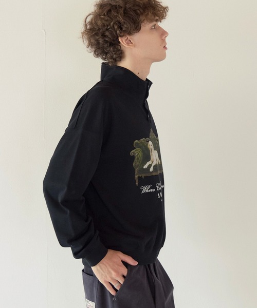 PBLIM（ページボーイリム）の「《UNISEX》ソファドッグスウェット（スウェット・レディース・グレー/ブラック・FREE）」の14枚目の写真