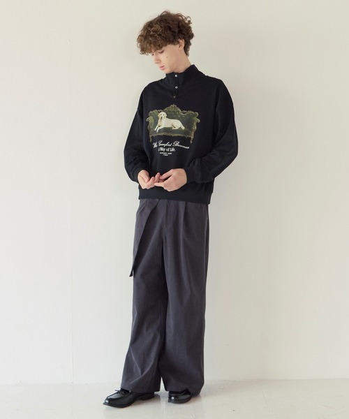 PBLIM（ページボーイリム）の「《UNISEX》ソファドッグスウェット（スウェット・レディース・グレー/ブラック・FREE）」の16枚目の写真