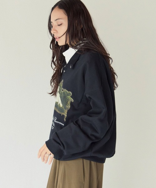 PBLIM（ページボーイリム）の「《UNISEX》ソファドッグスウェット（スウェット・レディース・グレー/ブラック・FREE）」の5枚目の写真