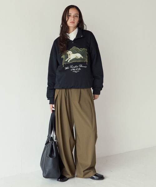 PBLIM（ページボーイリム）の「《UNISEX》ソファドッグスウェット（スウェット・レディース・グレー/ブラック・FREE）」の8枚目の写真