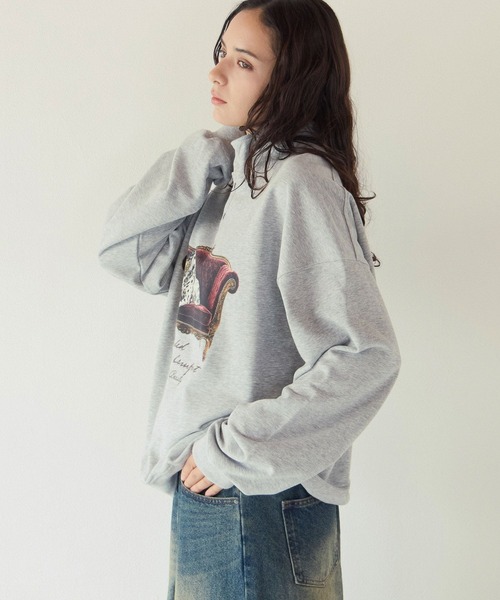 PBLIM（ページボーイリム）の「《UNISEX》ソファドッグスウェット（スウェット・レディース・グレー/ブラック・FREE）」の19枚目の写真