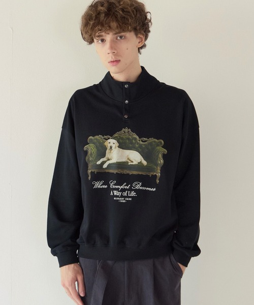 PBLIM（ページボーイリム）の「《UNISEX》ソファドッグスウェット（スウェット・レディース・グレー/ブラック・FREE）」の12枚目の写真