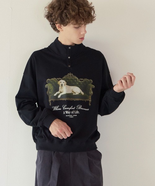 PBLIM（ページボーイリム）の「《UNISEX》ソファドッグスウェット（スウェット・レディース・グレー/ブラック・FREE）」の13枚目の写真