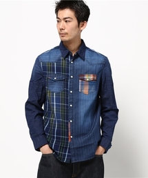 「Desigual/デシグアル」メンズインディゴシャツ